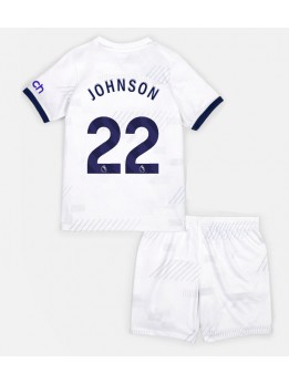 Tottenham Hotspur Brennan Johnson #22 Heimtrikotsatz für Kinder 2023-24 Kurzarm (+ Kurze Hosen)